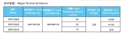 Salt Chlorine generator for swimming pool